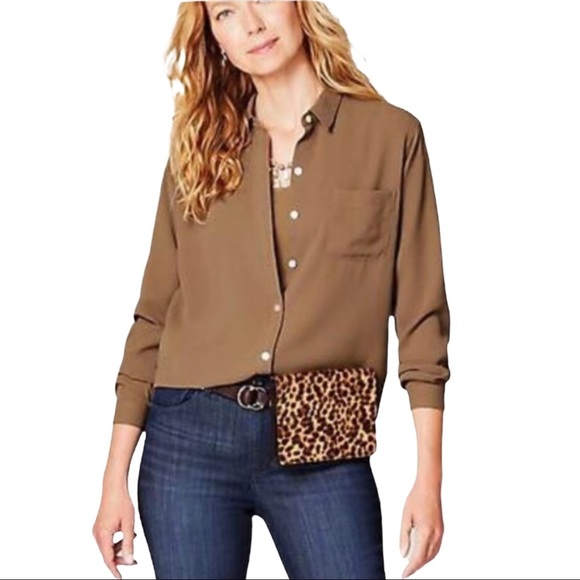 J. Jill Tops - Medium J Jill Relaxed Shirttail Button Up Shirt M